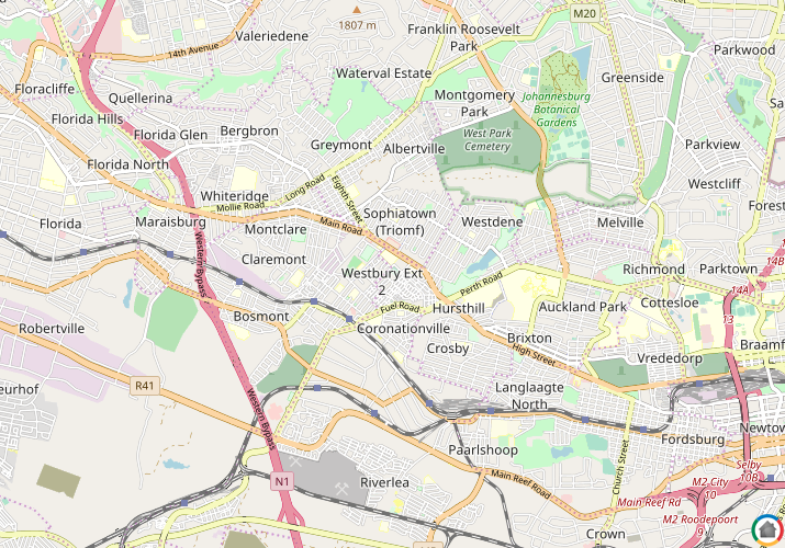 Map location of Westbury